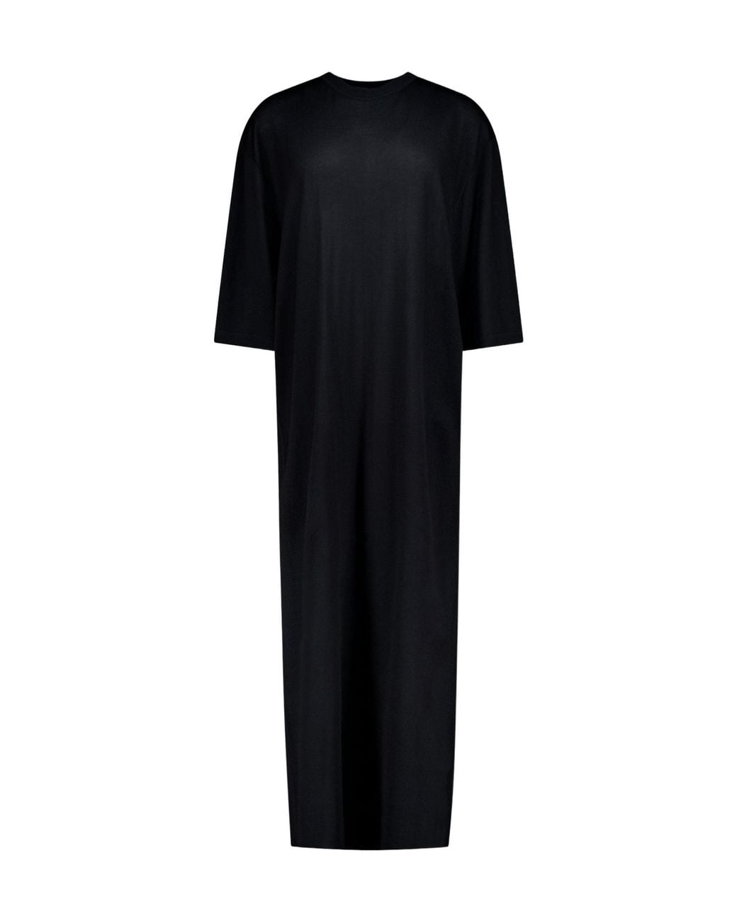 Totême Black Totême Crewneck T-Shirt Dress