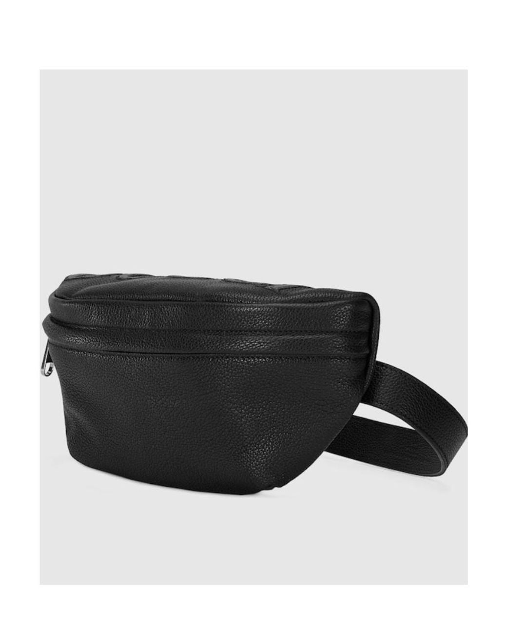 Gucci Black Logo-Embossed Belt Bag for men