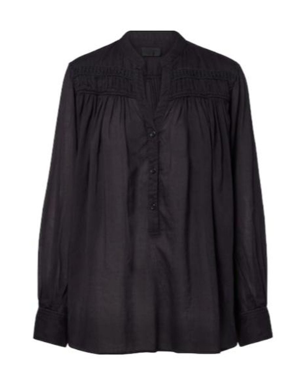 Nili Lotan Blue Clarys Cotton Blouse