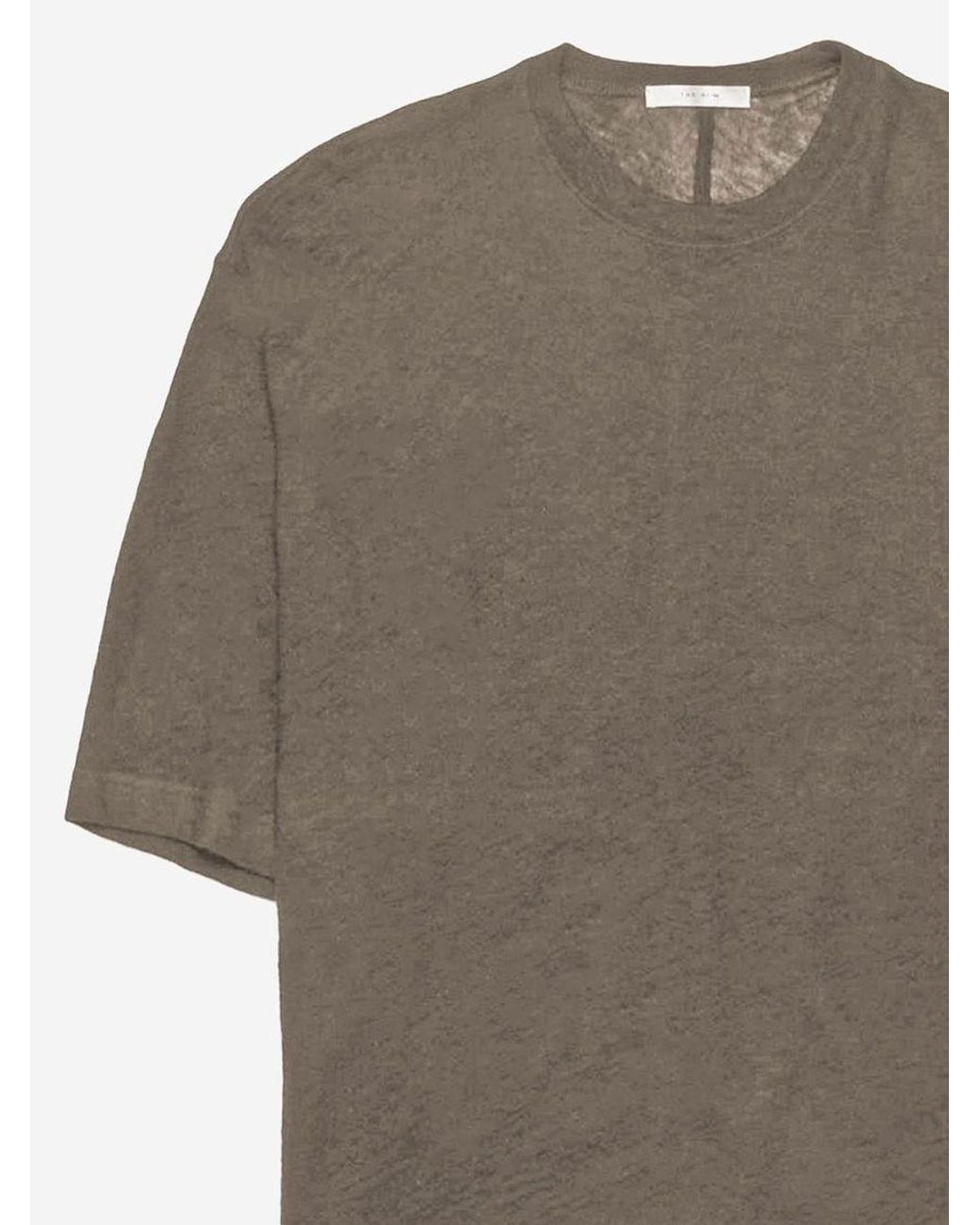 The Row Gray Oversized Cotton T-Shirt for men