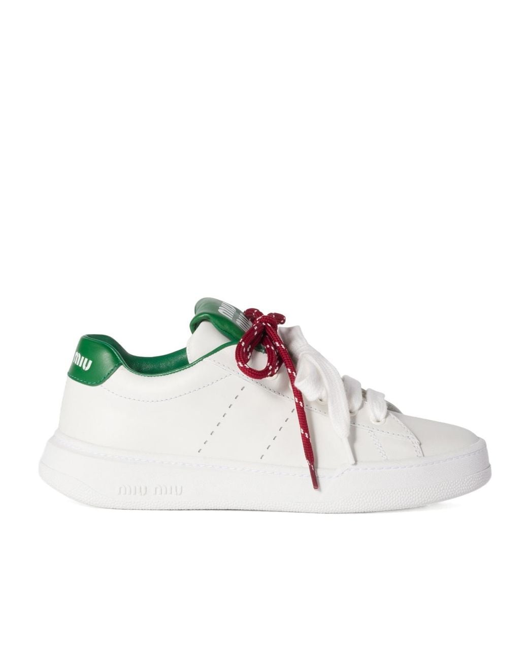 Miu Miu Multicolor Round-Toe Lace-Up Sneakers