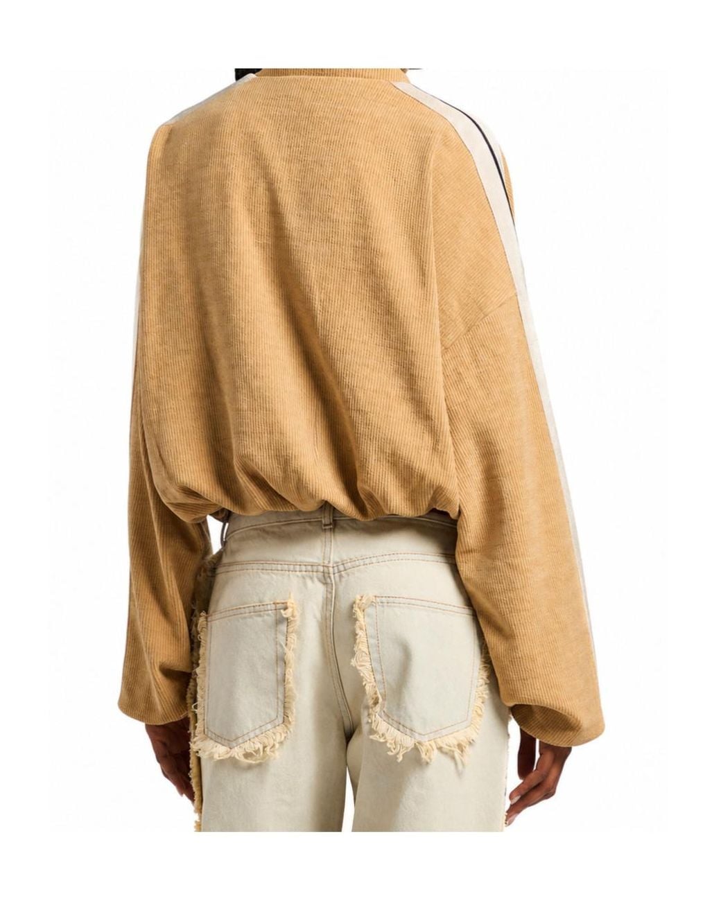 Palm Angels Natural Long-Sleeve Casual Jacket