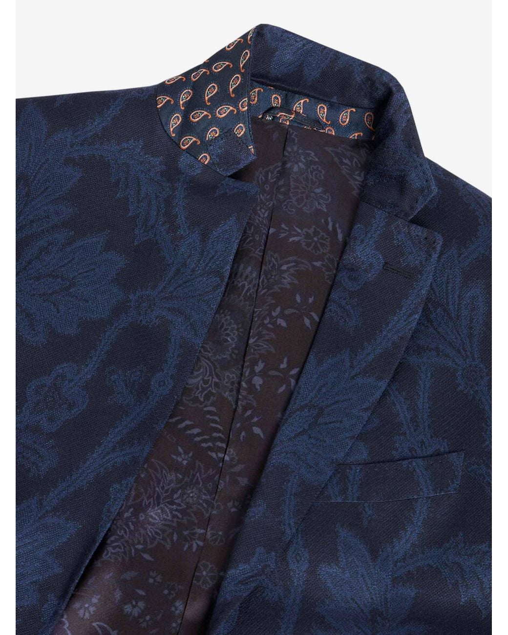 Etro Blue Cotton Blazer for men