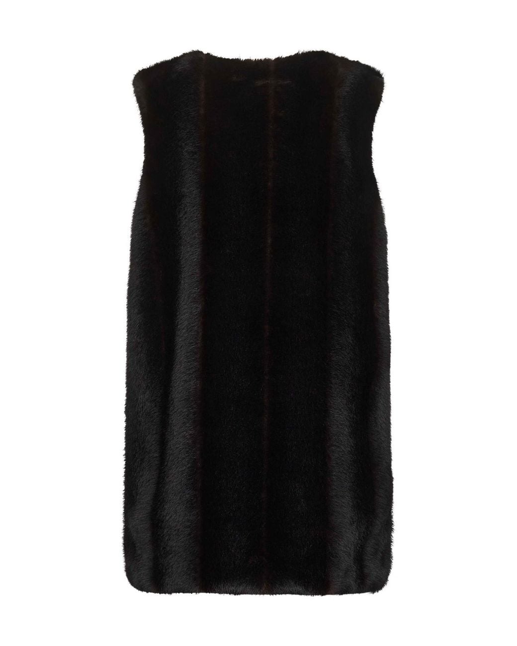 MM6 by Maison Margiela Black V-Neck Sleeveless Mini Dress