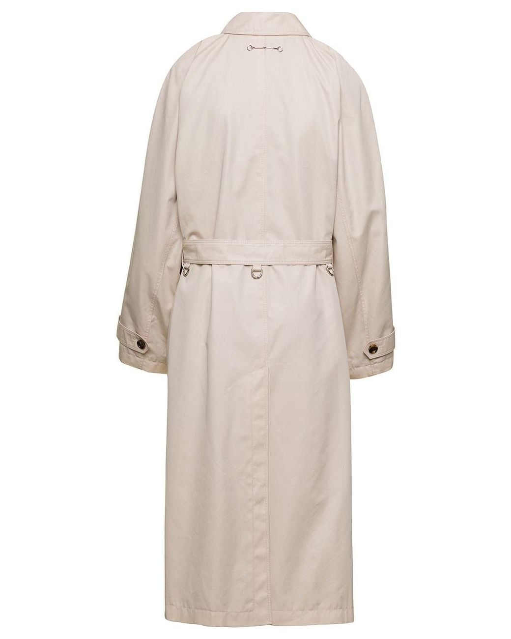 Gucci Natural Gabardine Trench Coat