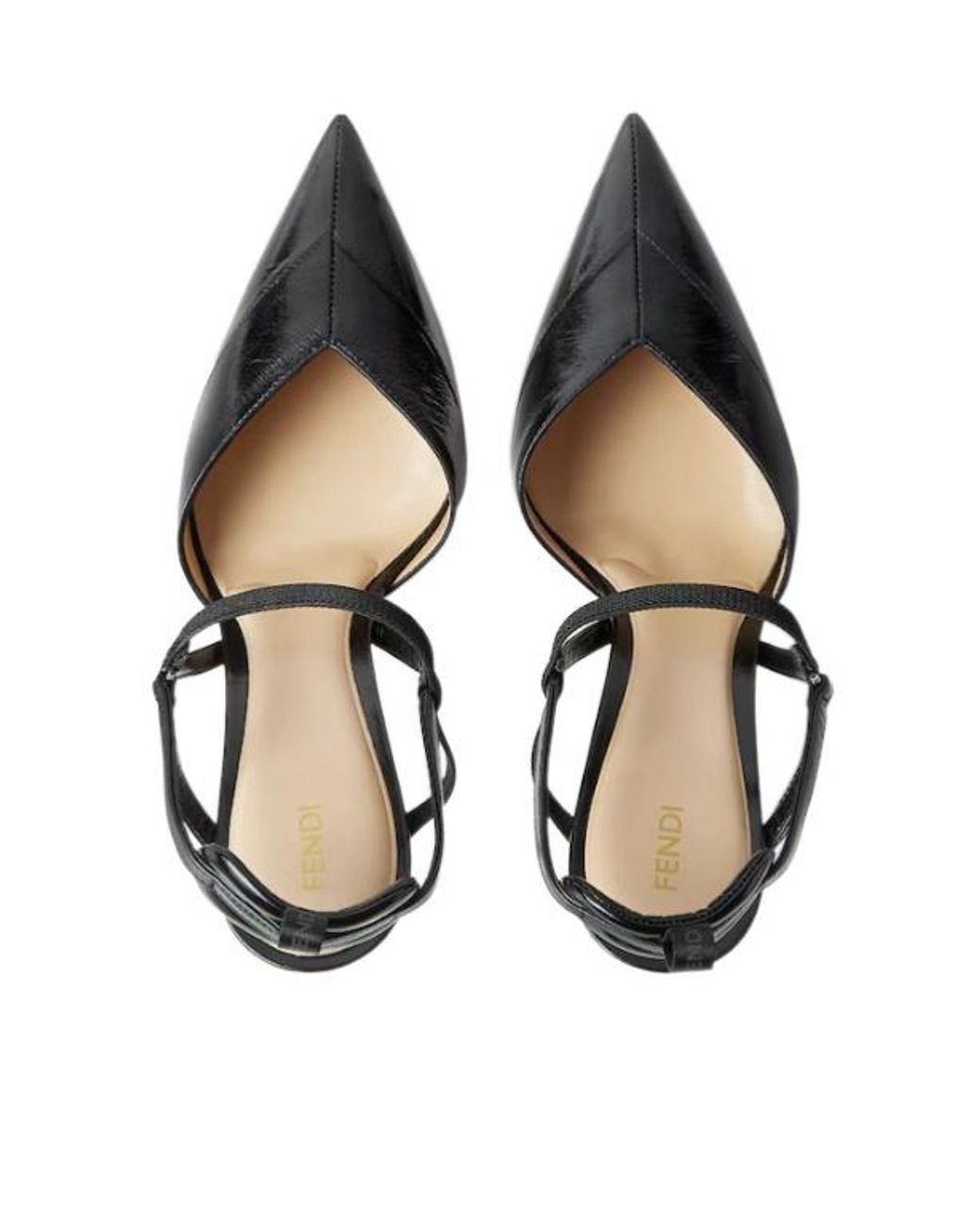 Fendi Black Very Colibrì Slingback Pumps