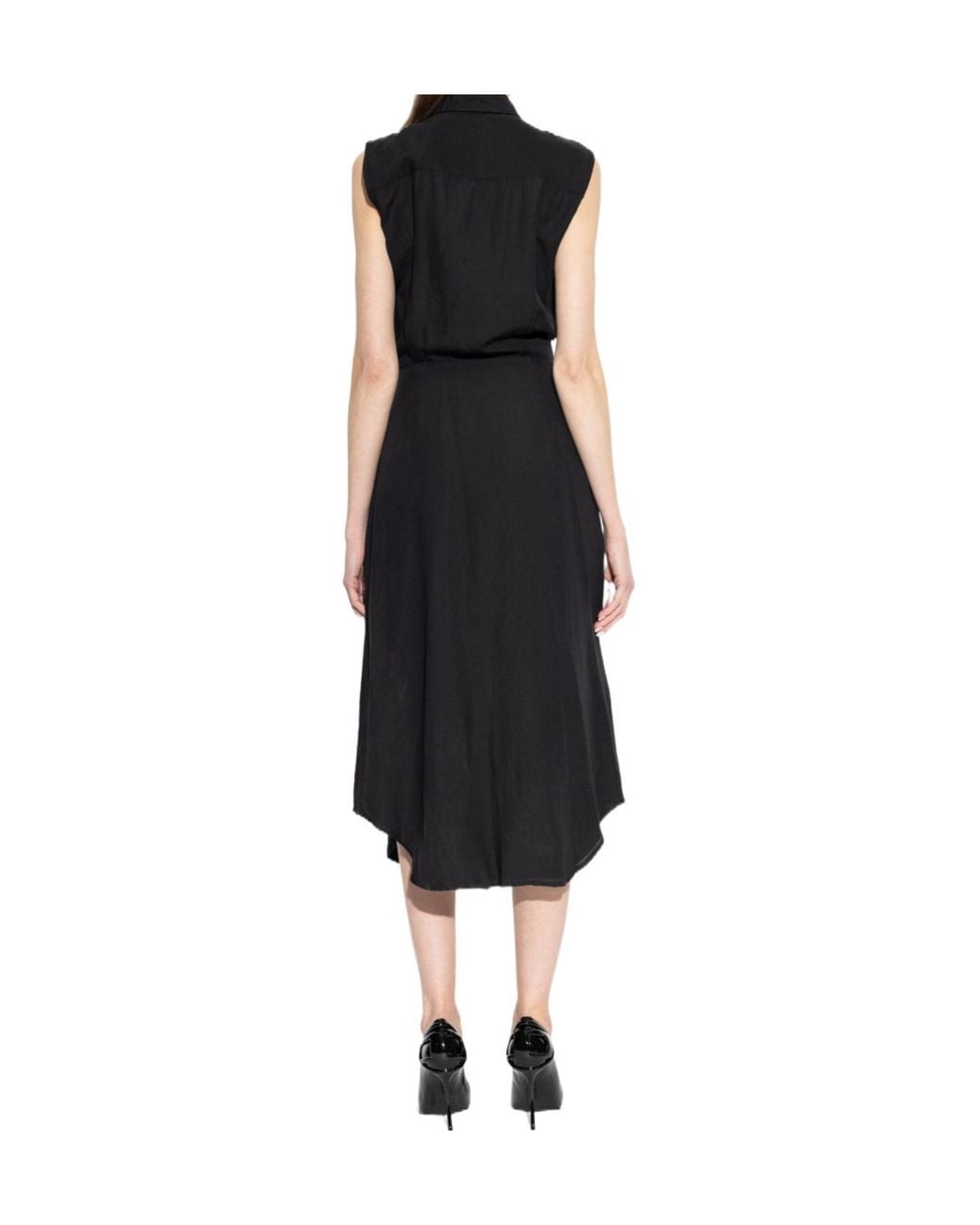 DIESEL Black Button-Tie Dress