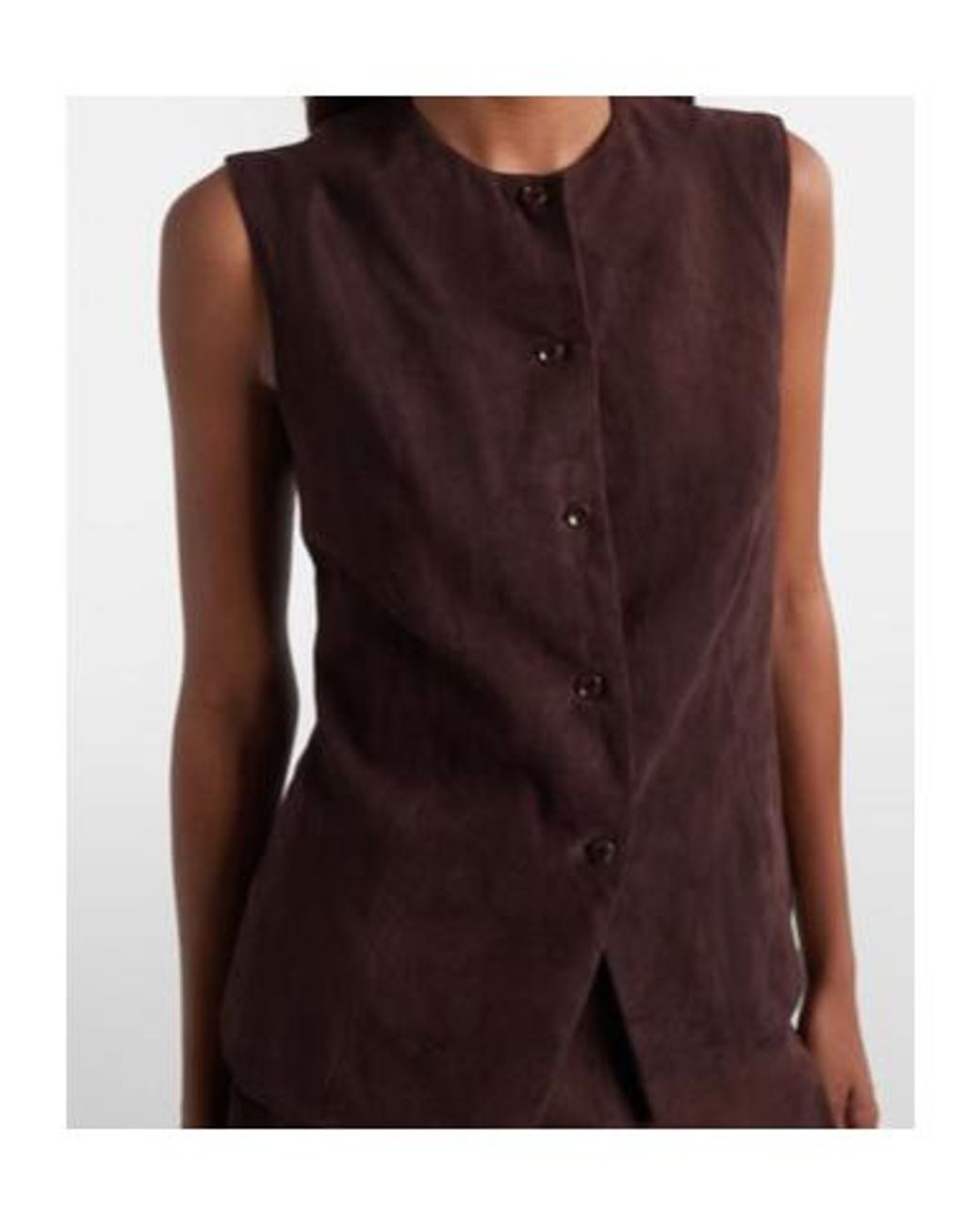 Stouls Brown Suede Casino Vest