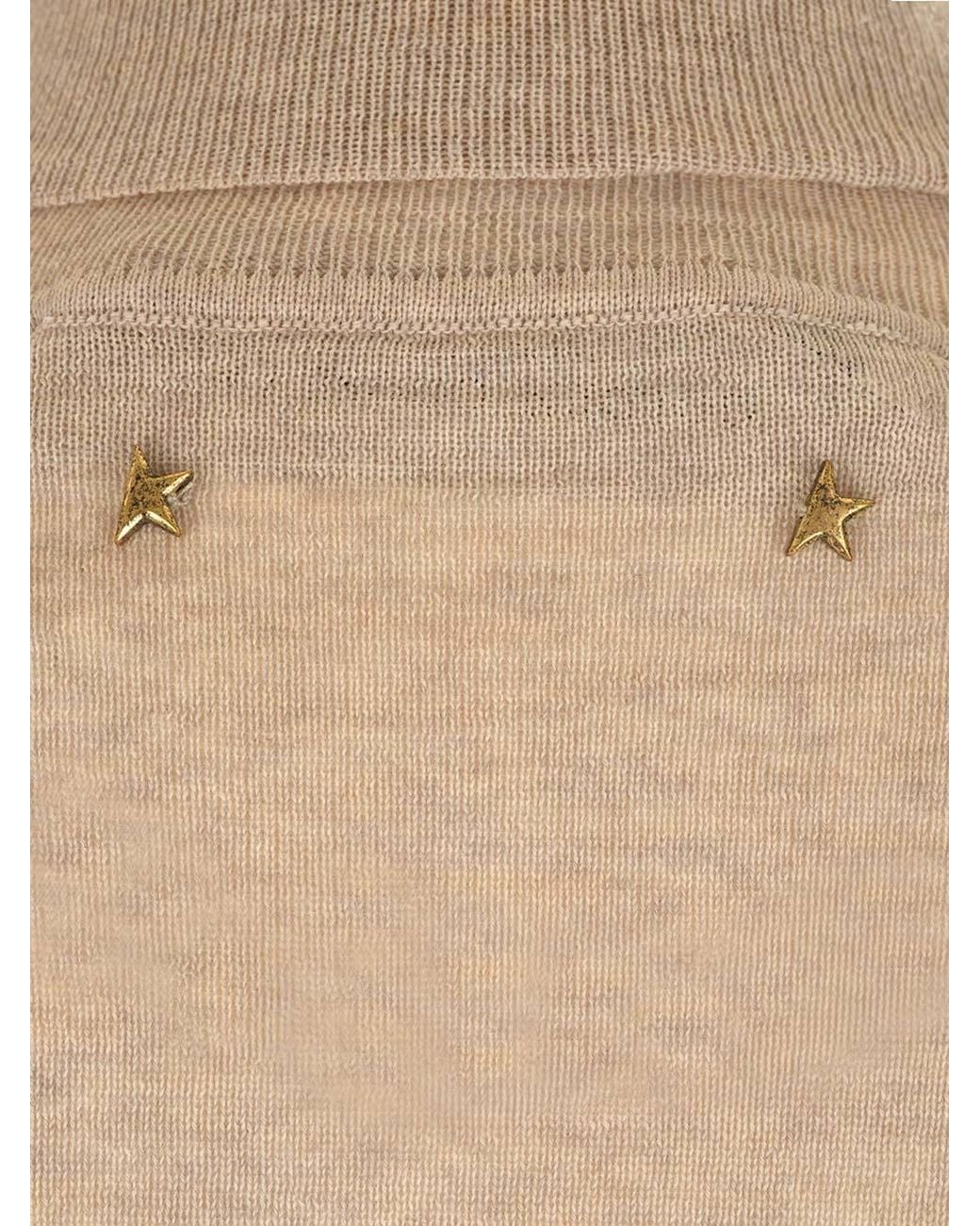 Golden Goose Deluxe Brand Natural High-Neck Jumper