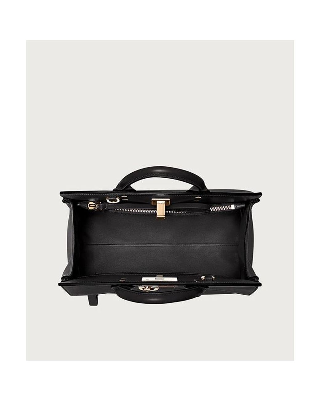 Ferragamo Black Logo Handbag
