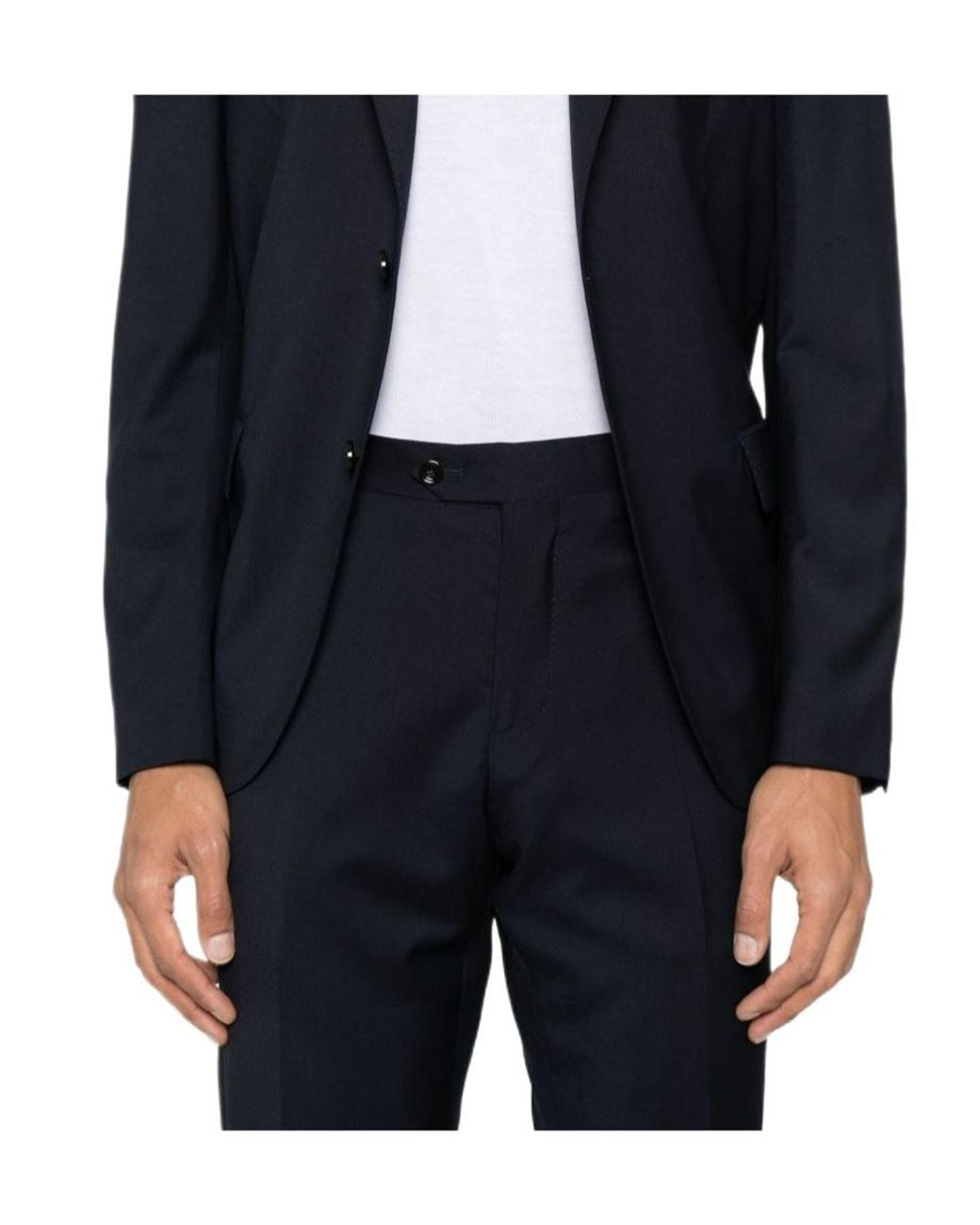 Lardini Blue Single-Breasted Two-Piece Suit for men