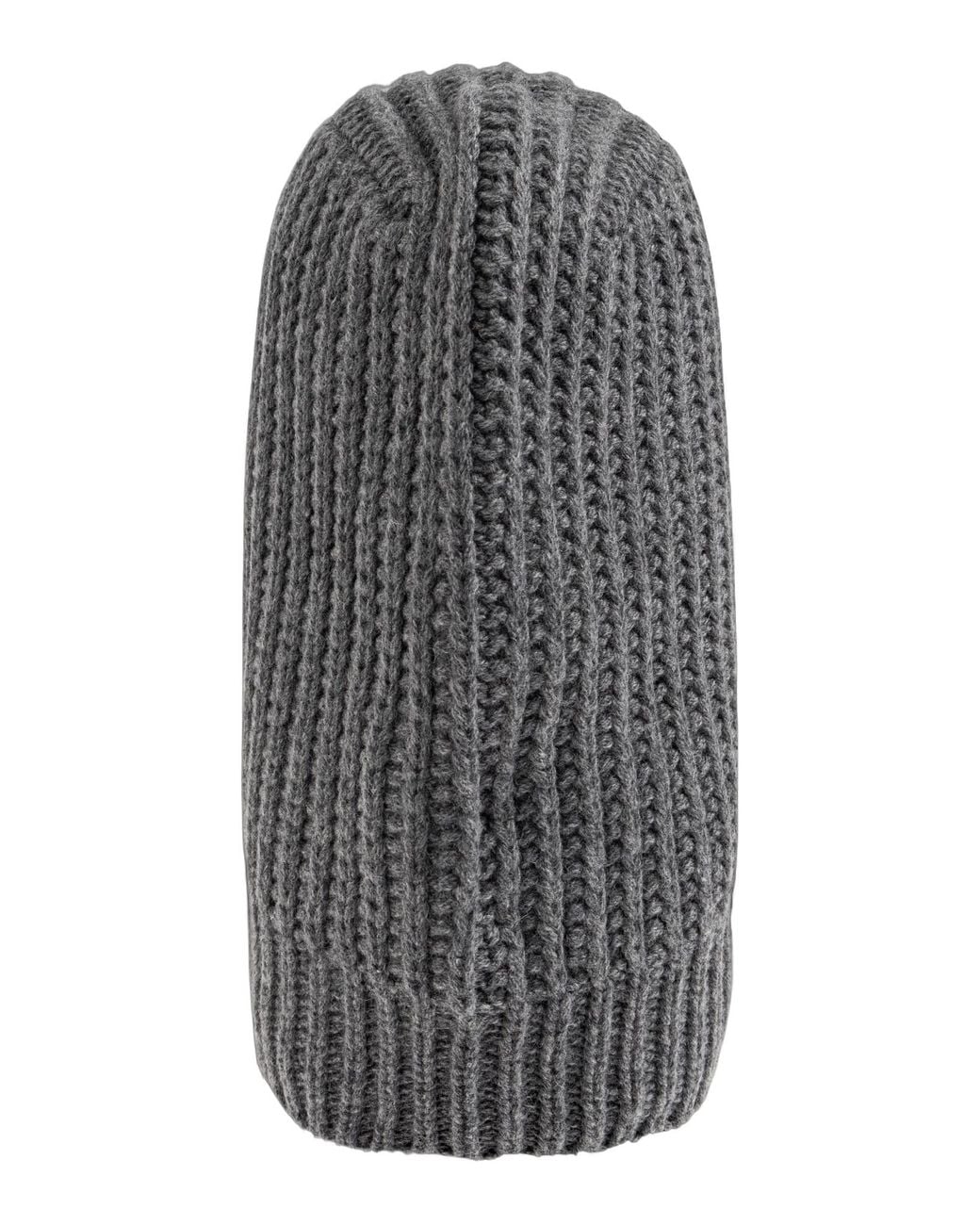 A.P.C. Black Ribbed Knit Hood for men