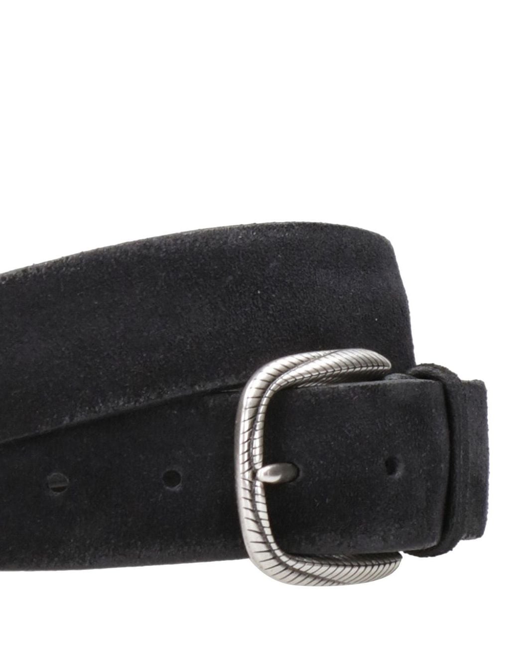 Orciani Black Buckle Belt for men