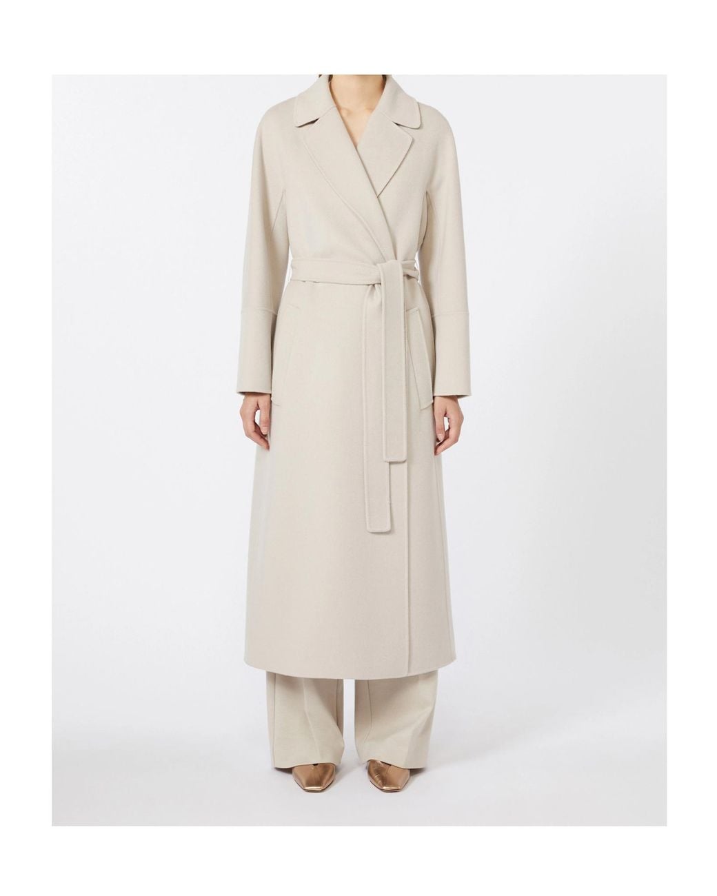 Max Mara Natural 'S Elisa Belted Coat