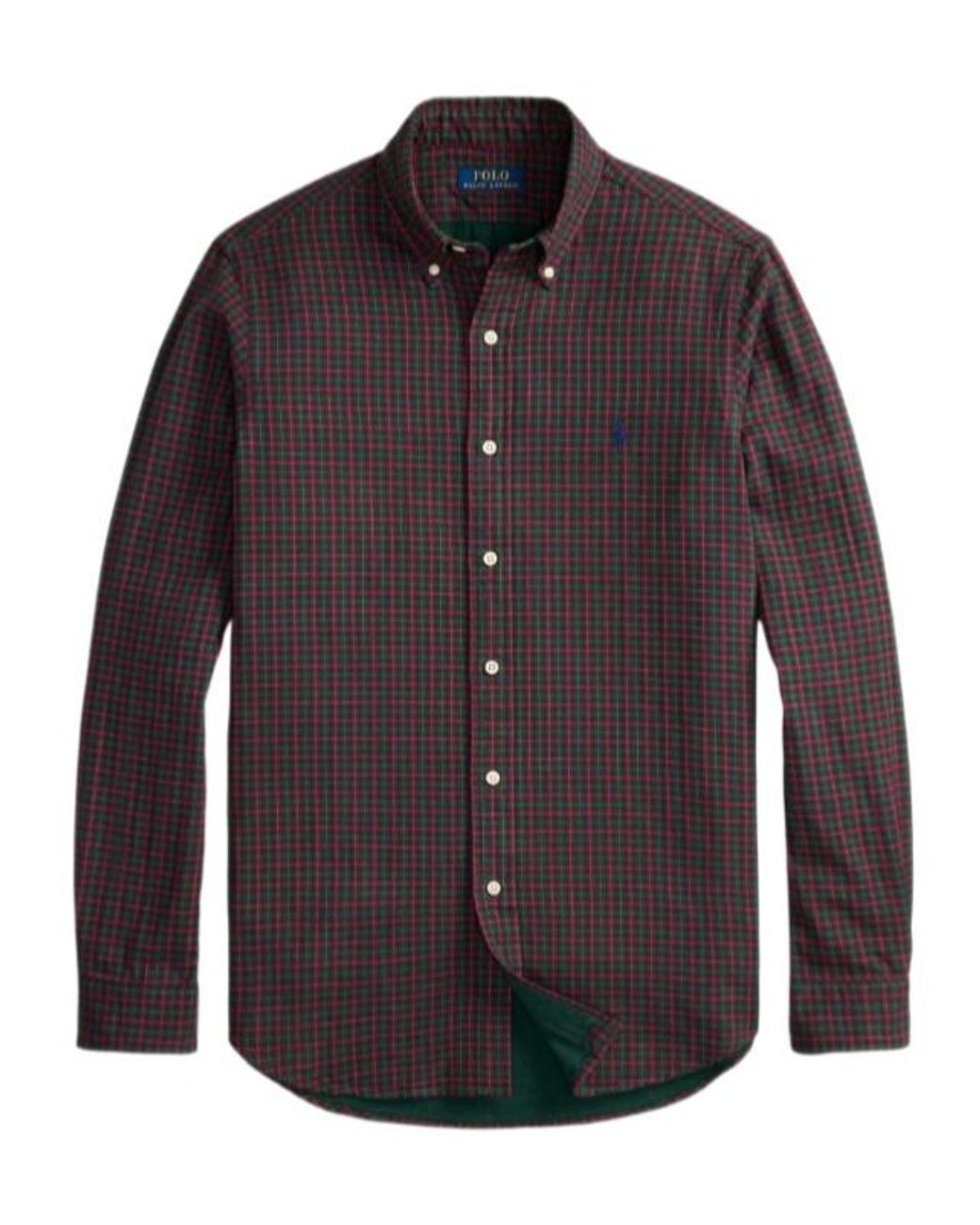 Polo Ralph Lauren Purple Checked Button-Down Shirt for men