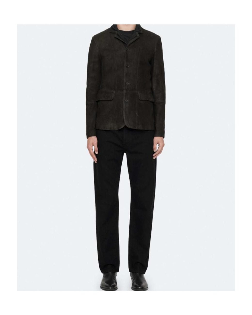 AllSaints Black Classic Tailored Jacket for men