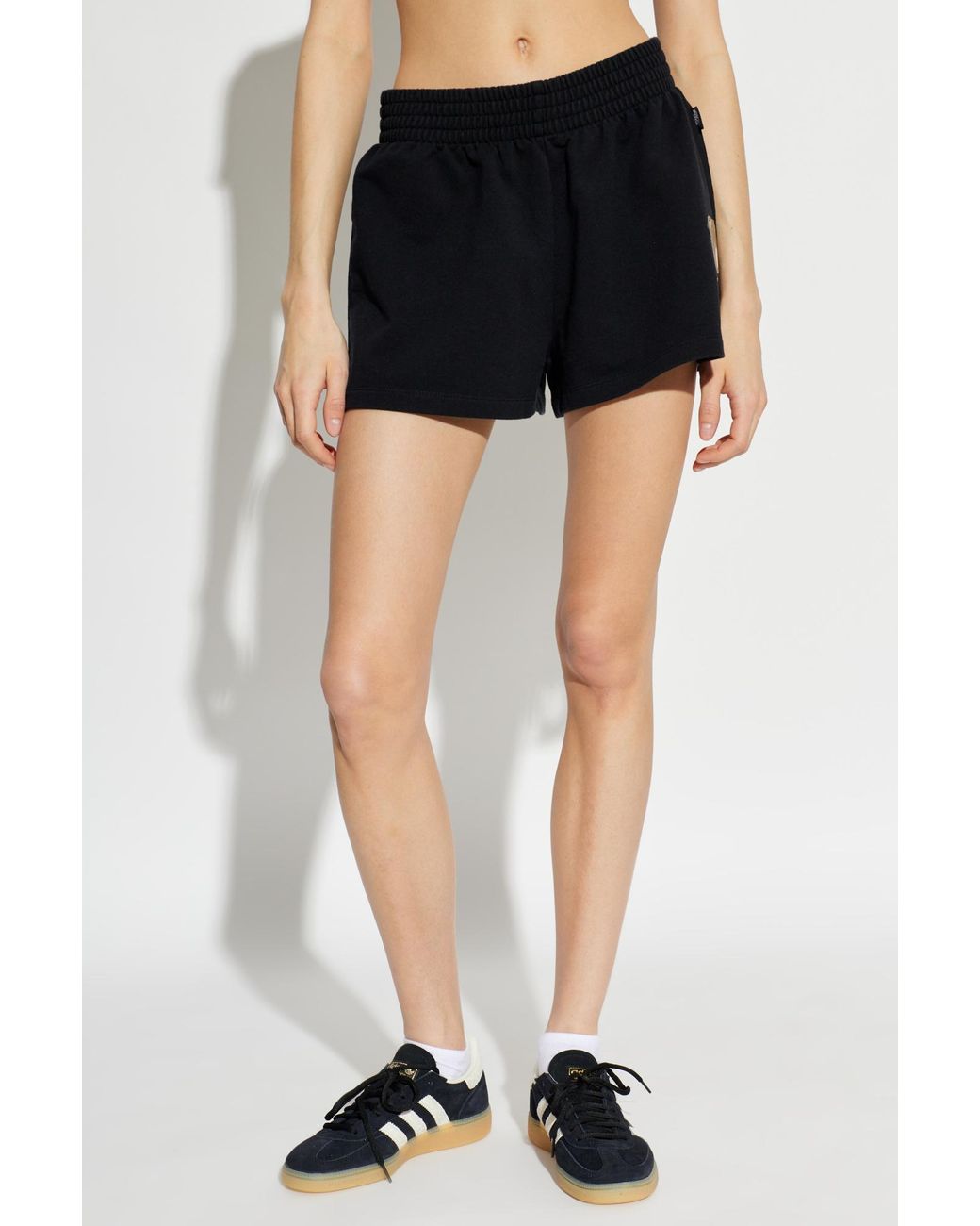 Moschino Black Teddy Bear Printed Sweat Shorts
