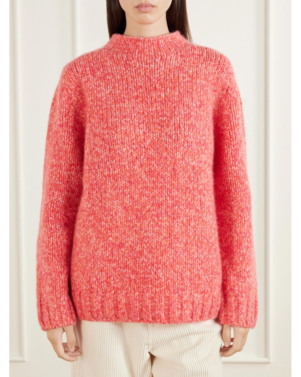 arch4 Pink Cashmere Turtleneck Sweater
