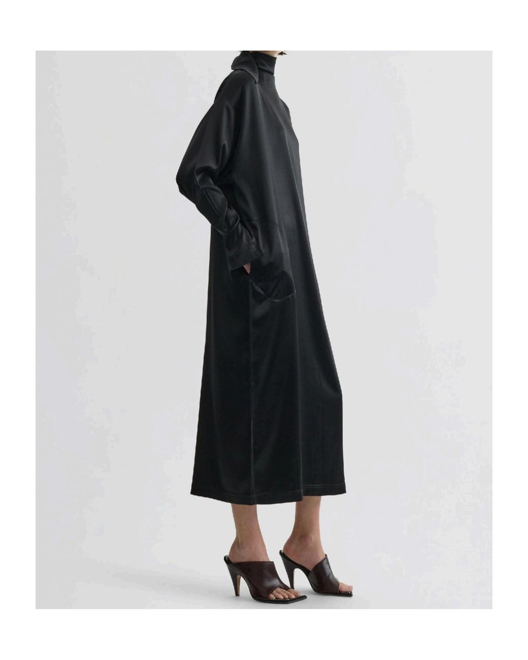 Phoebe Philo Black Tie Neck Dress