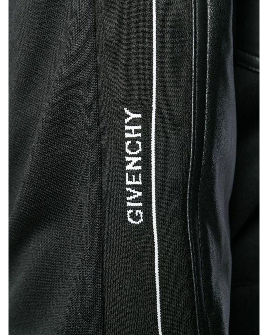 Givenchy Black Logo Tape Panelled Jacket for men
