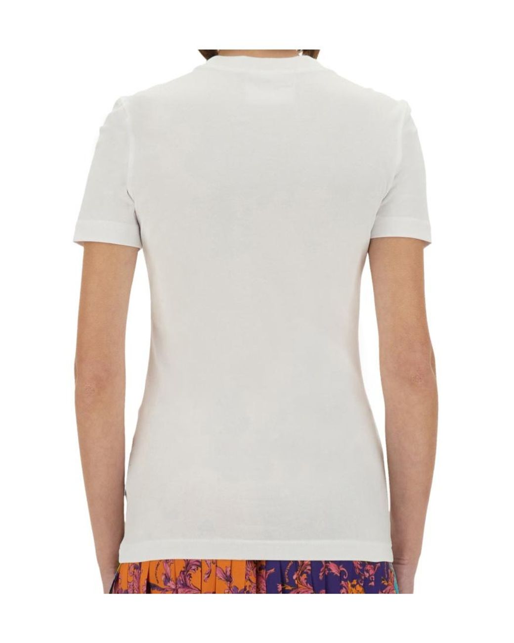 Versace Jeans Blue Couture Logo Printed Crewneck T-Shirt for men