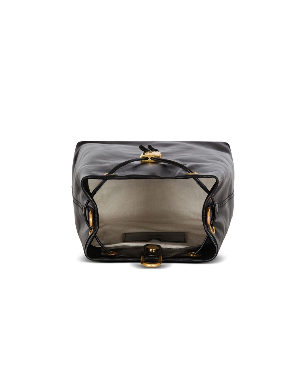Balmain Black Pulse Calfskin Leather Backpack