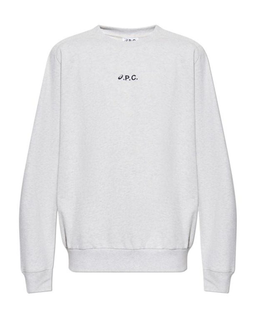 A.P.C. White X Asics Lake Crewneck Sweatshirt for men