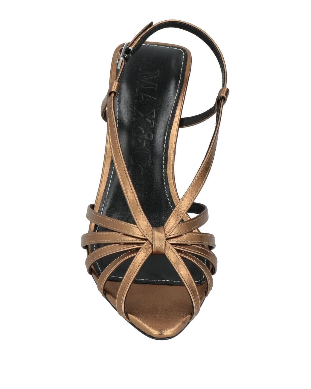 MAX&Co. Multicolor Metallic Pointed Toe Sandals