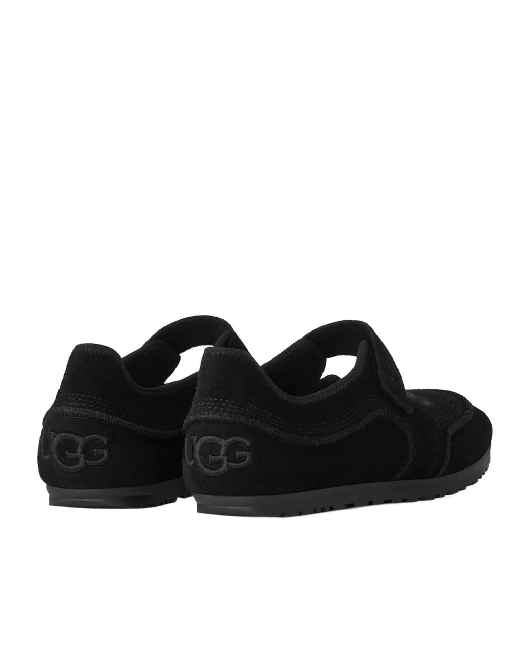 Ugg Black Quill Mary Jane Ballet Flats