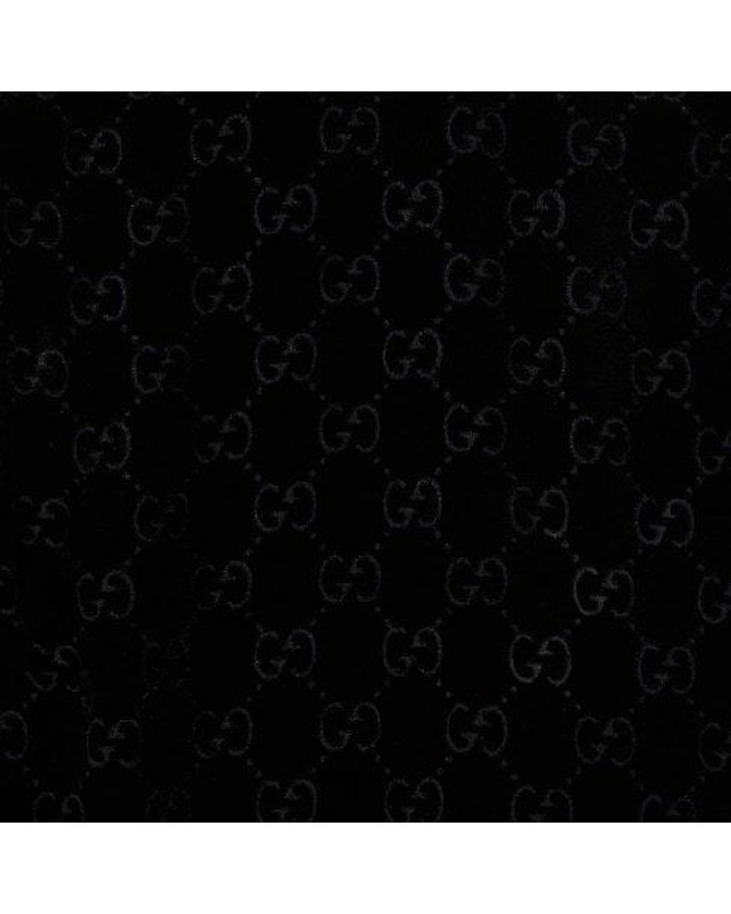 Gucci Black Gg Stretch Devoré Velvet Pants