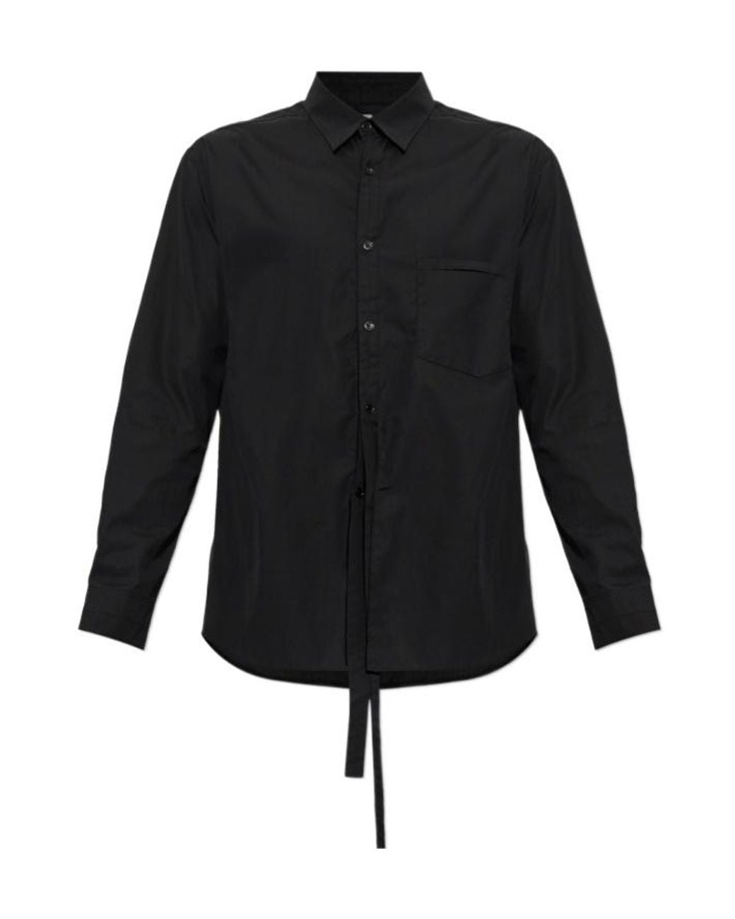 Post Archive Faction PAF Black Long-Sleeved Shirt for men