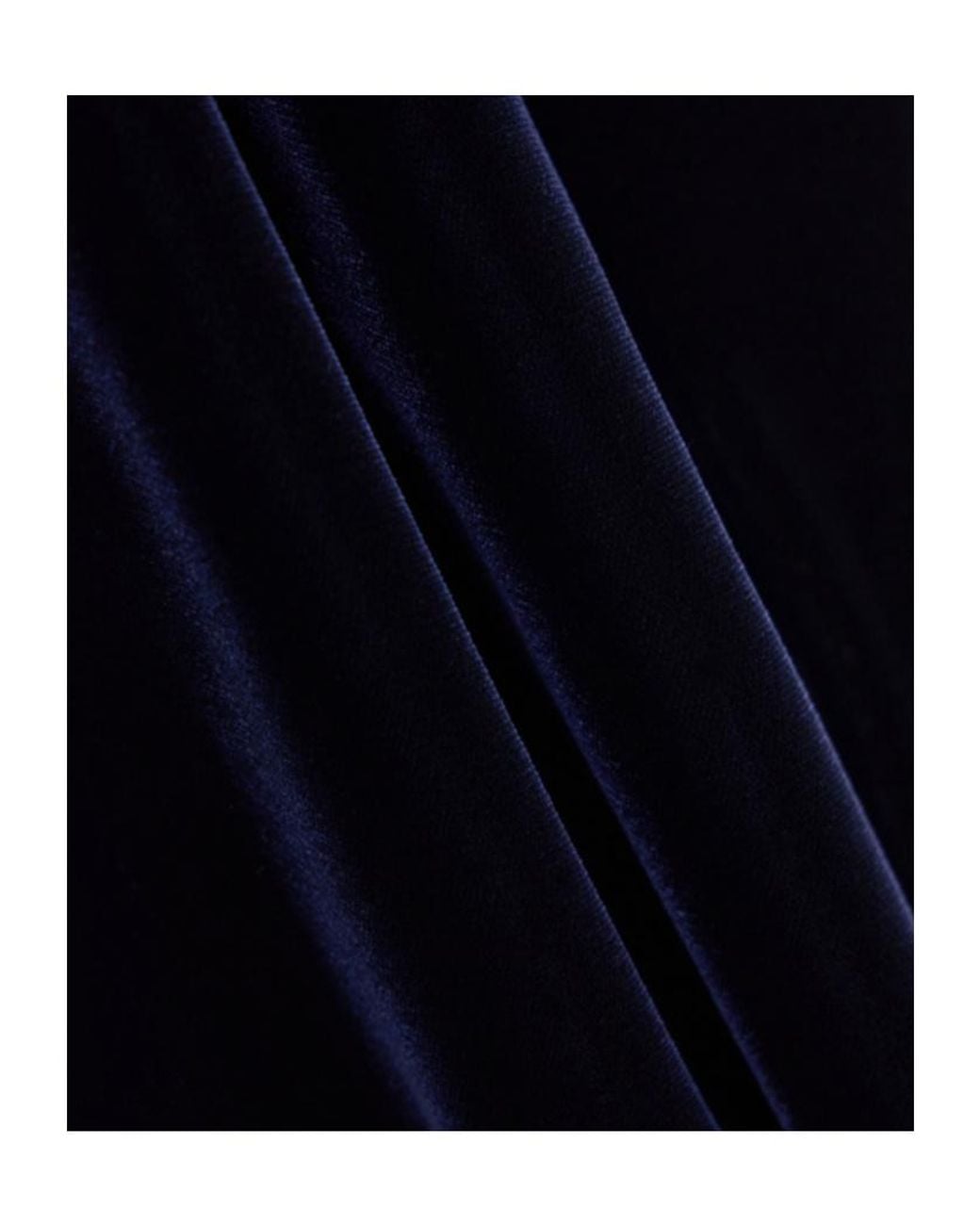 Emporio Armani Blue High-Waist Velvet Pants