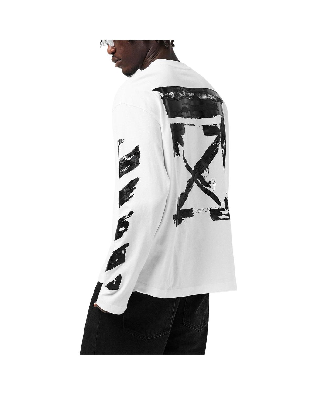 Off-White c/o Virgil Abloh Black Skateboard T-Shirt for men