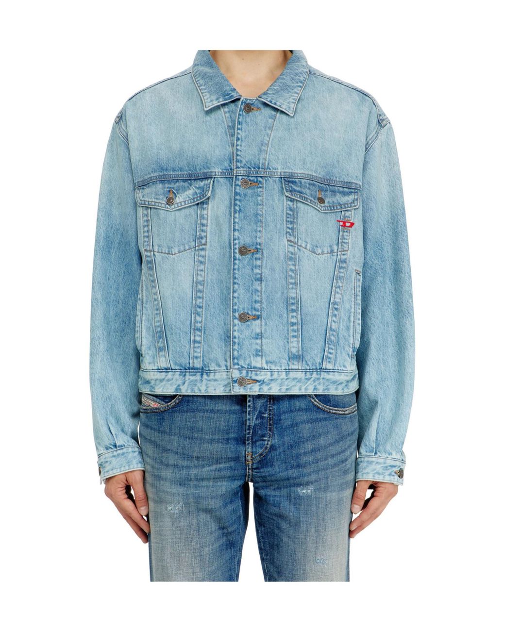 DIESEL Blue D Ranger Relaxed Denim Jacket for men