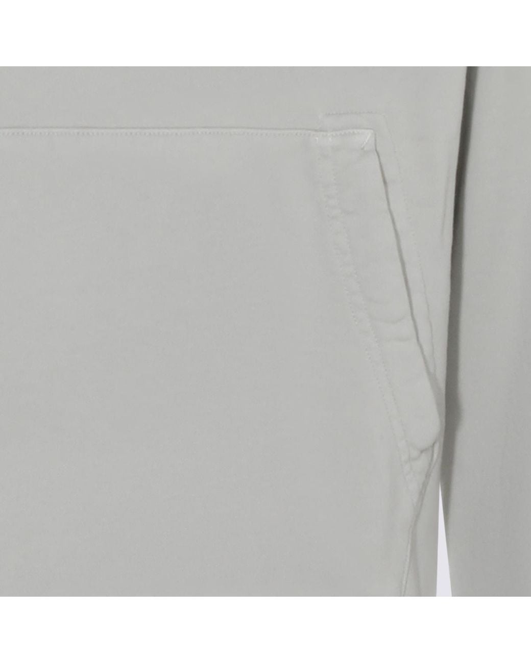 Stone Island White Logo Patch Drawstring Hoodie for men