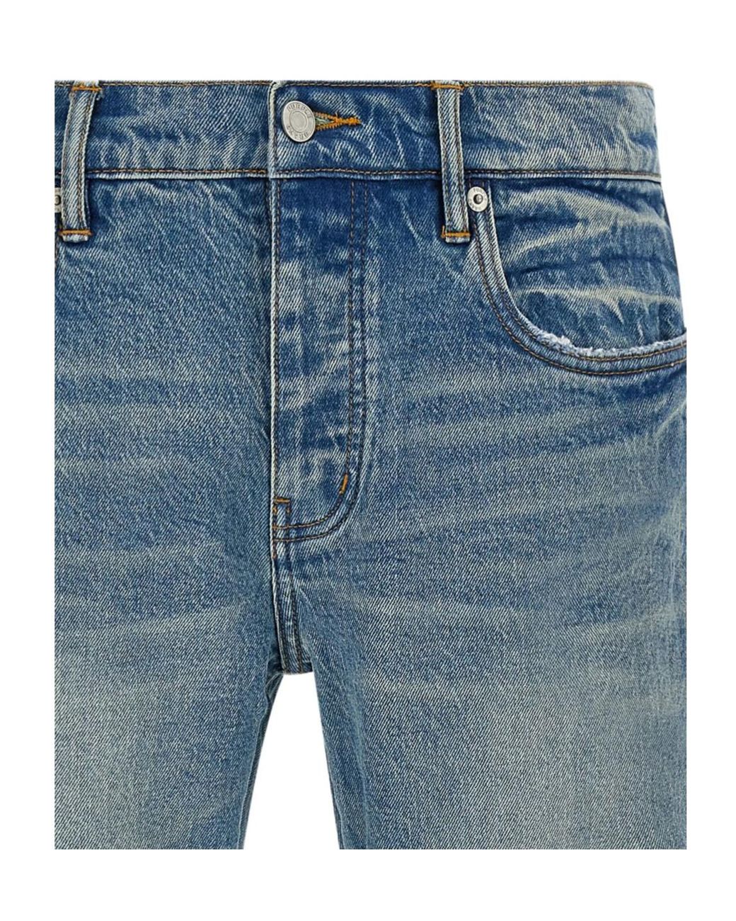 Purple Brand Blue Flare Worn Jeans for men