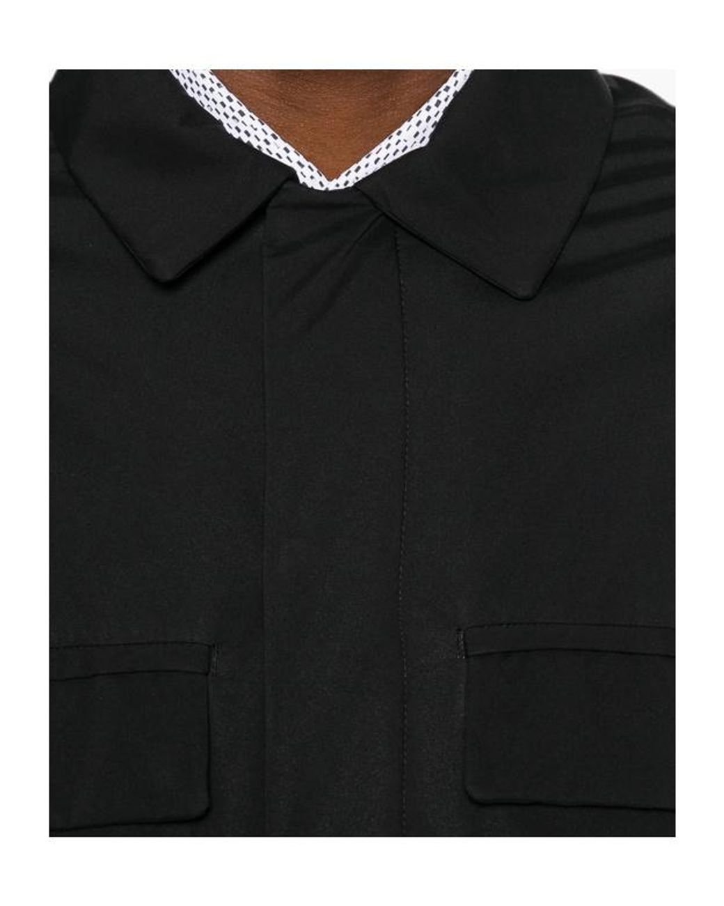 Herno Black Long-Sleeve Casual Jacket for men