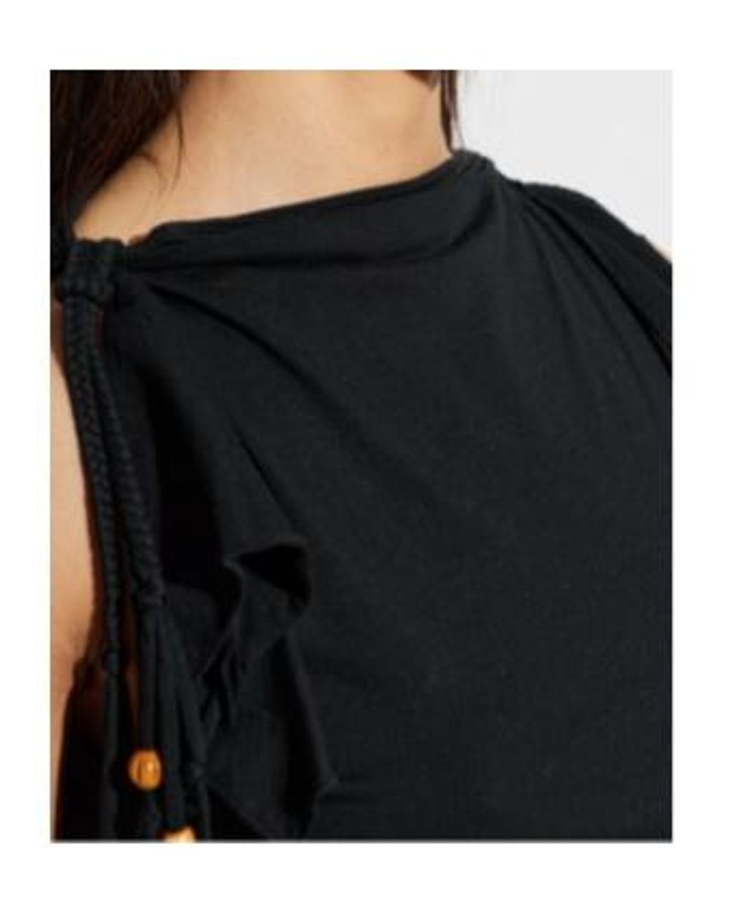 Isabel Marant Black Janick Ruched Mini Dress