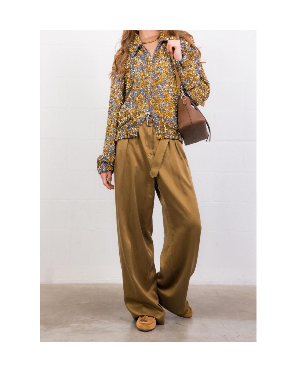Dries Van Noten Metallic Long Sleeve Jacket