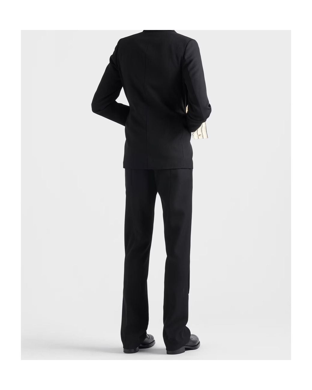 Prada Black High-Waisted Tailored Pants for men