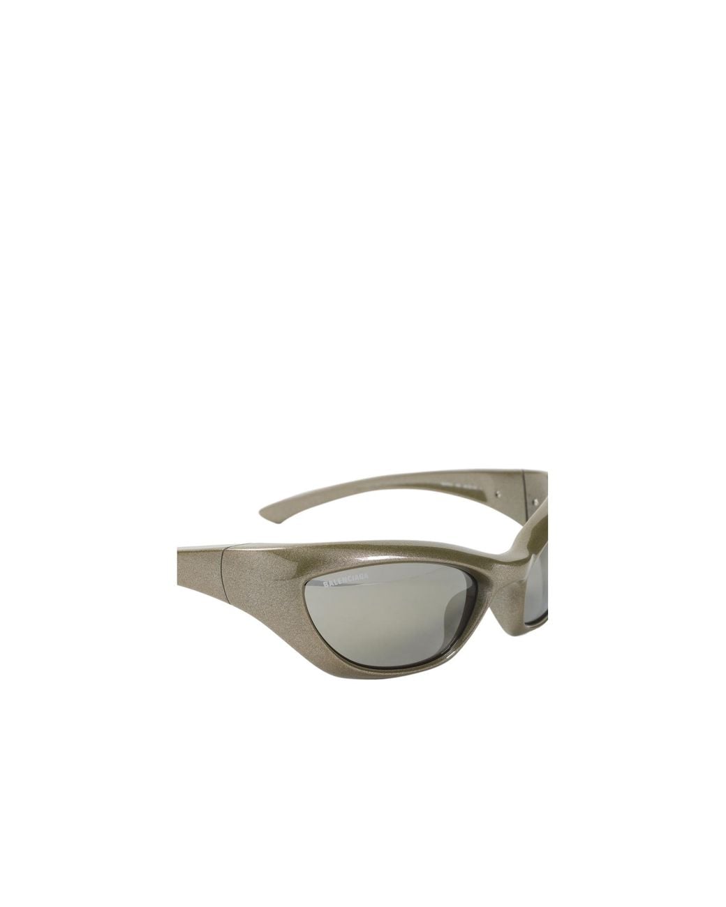 Balenciaga White Eyewear Wrap-Around Sunglasses for men