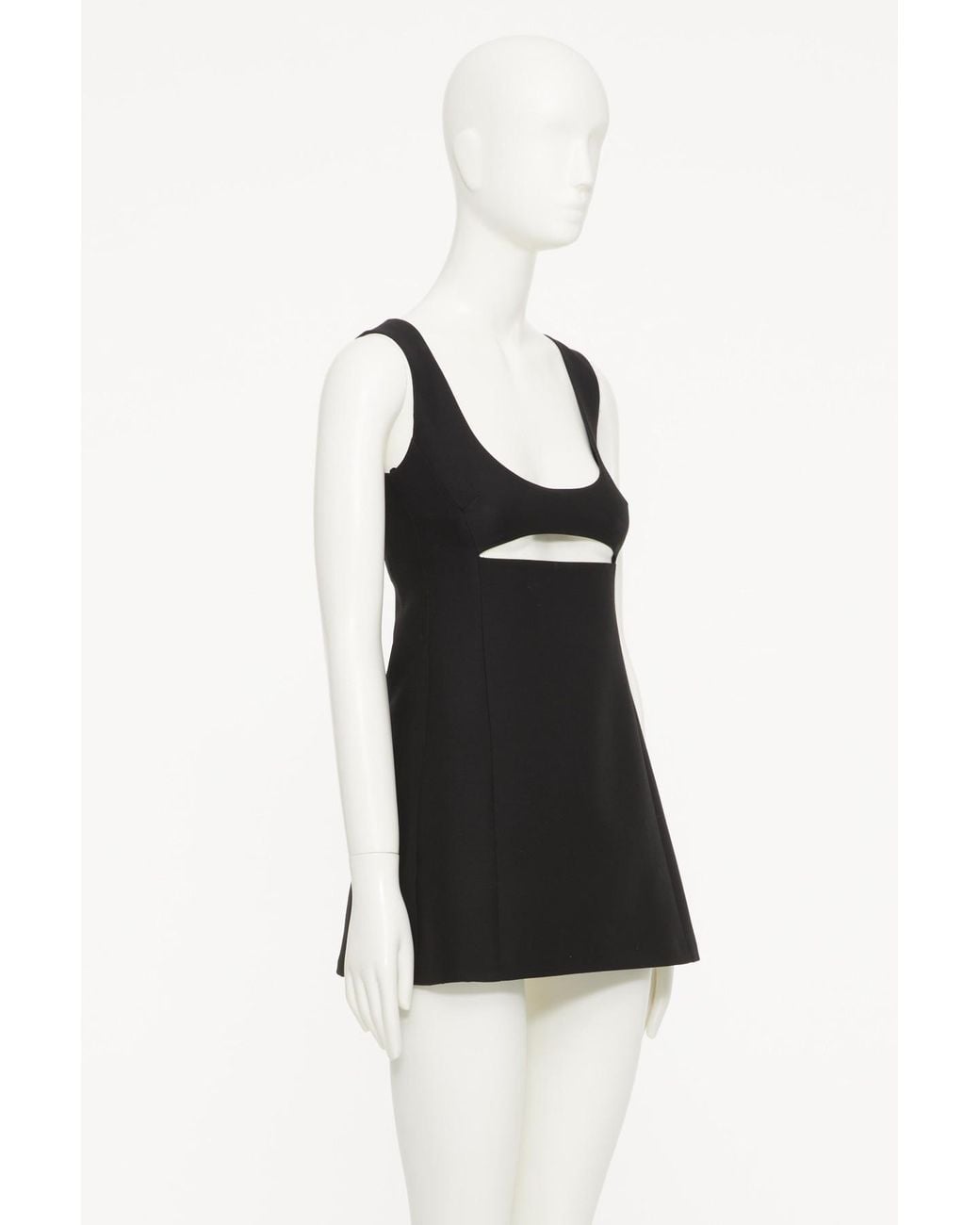 Valentino Black Cut-Out Sleeveless Dress