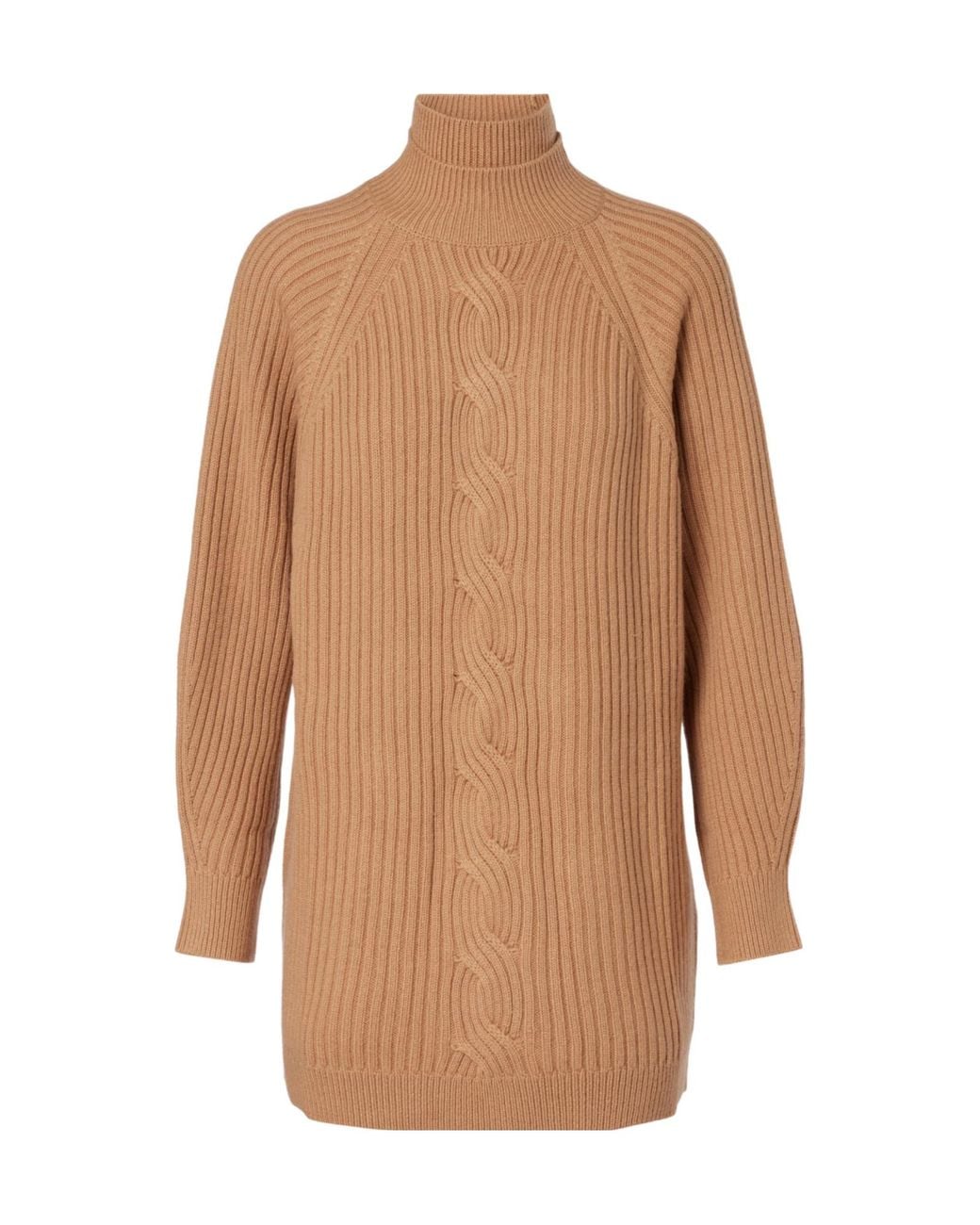 Max Mara Brown Alcazar Turtleneck Knitted Jumper