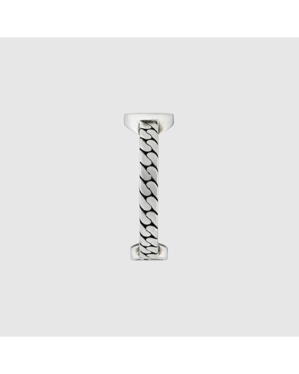 Gucci White Thin Interlocking G Ring