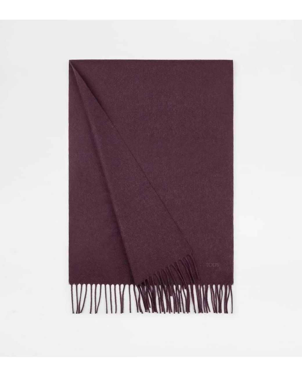 Tod's Purple Cashmere Scarf for men
