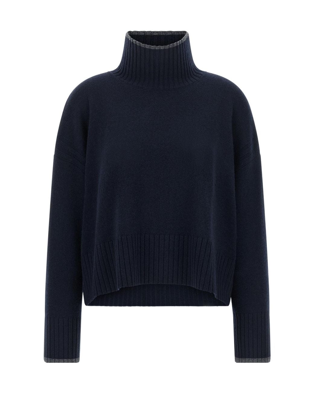 Pinko Blue Turtleneck Jumper