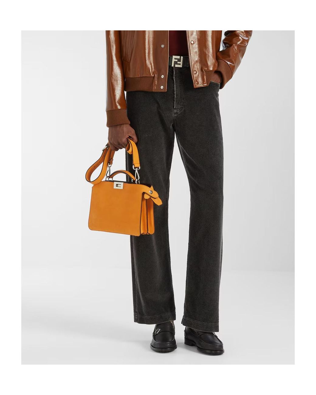 Fendi Orange Peekaboo Iseeu Small for men