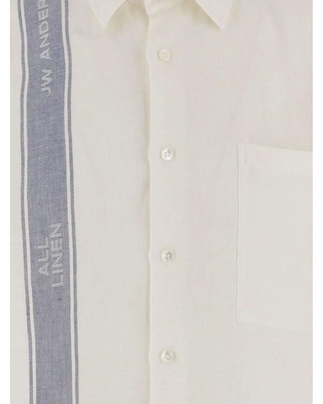 J.W. Anderson White Linen Shirt for men