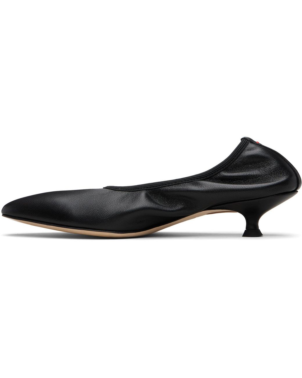 Aeyde Black Pointed-Tip Heeled Pumps