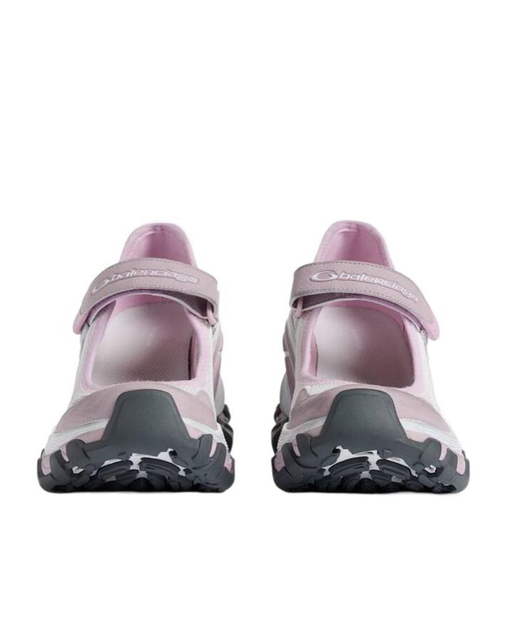 Balenciaga Gray Hydra Mary Jane Sneakers